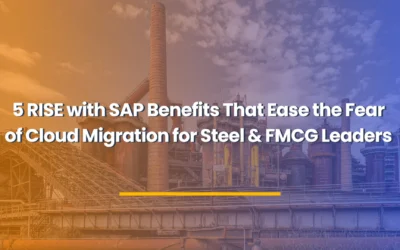 5 RISE with SAP Benefits That Ease the Fear of Cloud Migration for Steel & FMCG Leaders