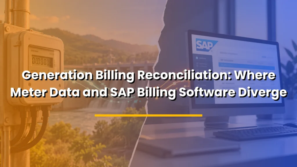 Generation Billing Reconciliation Where Meter Data and SAP Billing Software Diverge